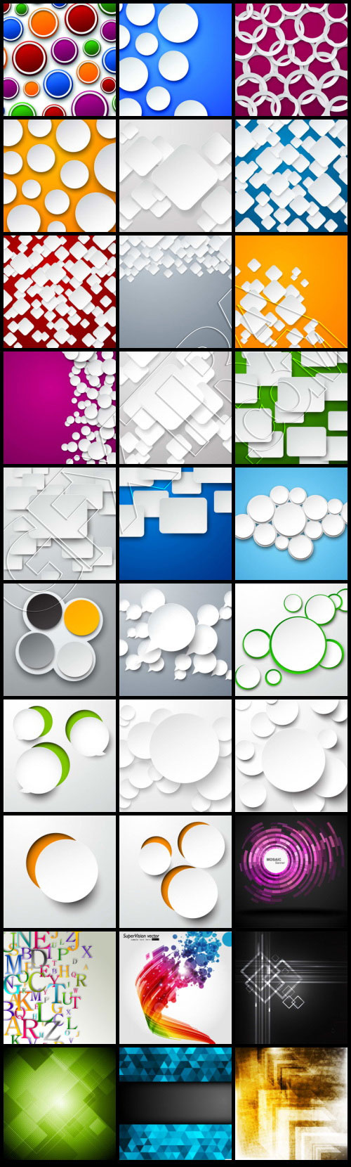 Backgrounds & Elements BUNDLE 365xEPS