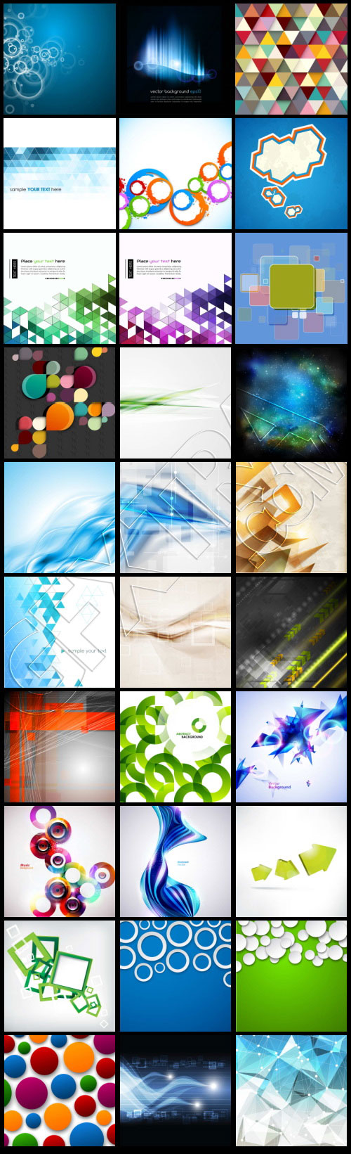 Backgrounds & Elements BUNDLE 365xEPS