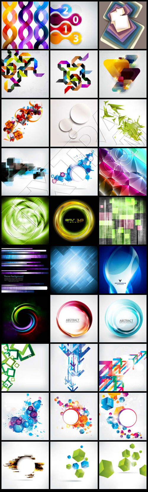 Backgrounds & Elements BUNDLE 365xEPS