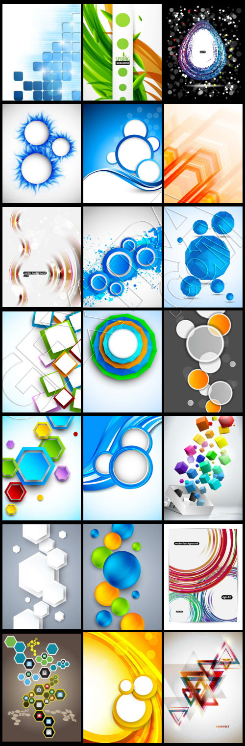 Backgrounds & Elements BUNDLE 365xEPS