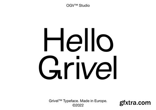 Grivel Typeface 8xOTF