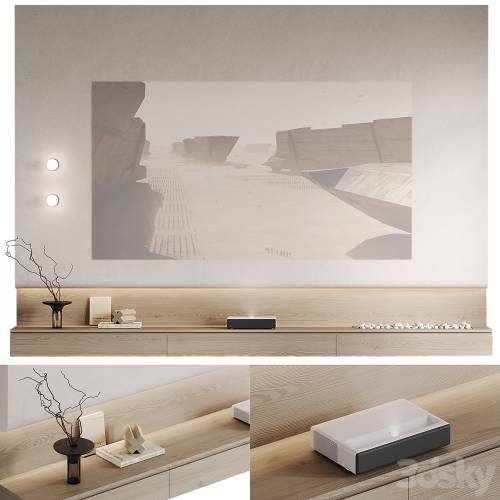 '3dsky Pro - TV wall with Xiaomi laser projector'