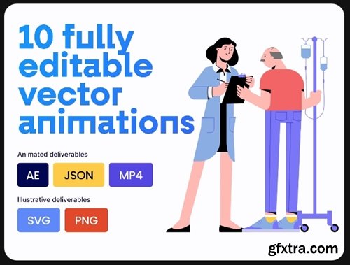 Medical Characters Animated Illustration Pack
