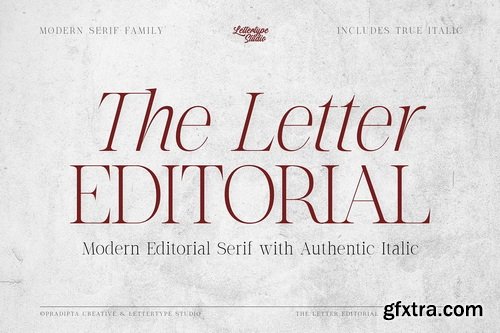 CreativeMarket - The Letter Editorial – Modern Serif