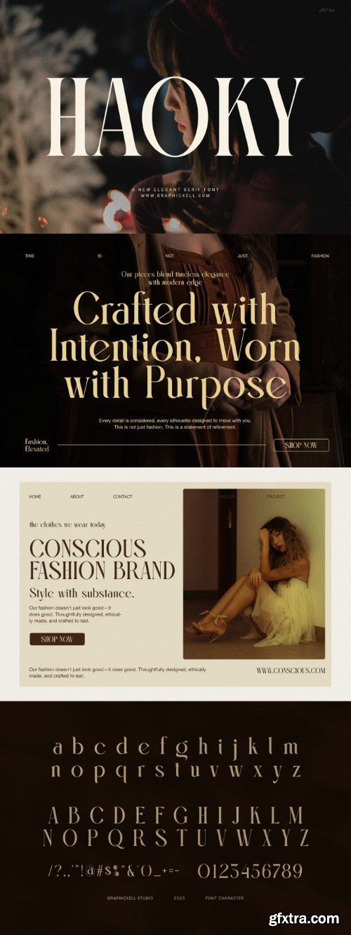 Creativemarket - Haoky Elegant Serif Font