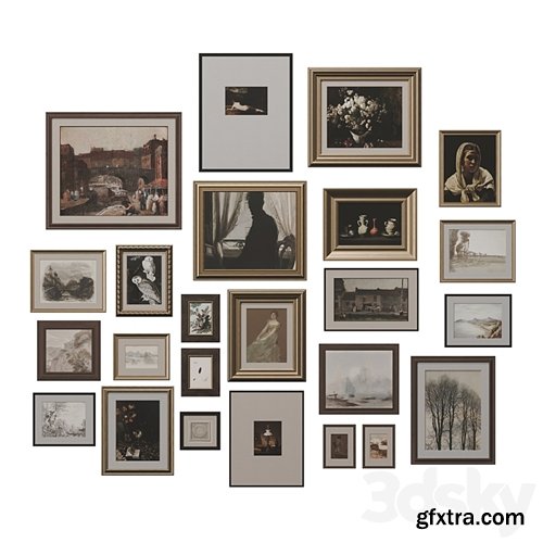 3dsky Pro - Set of classic paintings 30