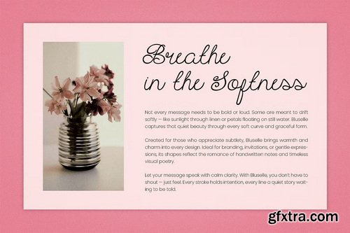 CreativeMarket - Bluselle - Whimsical Script Font