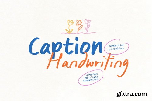 CreativeMarket - Caption Handwriting - Cute Font Duo