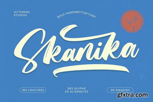 CreativeMarket - Skanika Bold Handwritten Font