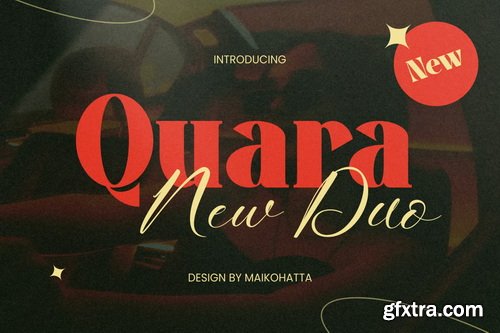 Quara Font Duo Typeface Quara Font Duo Typeface