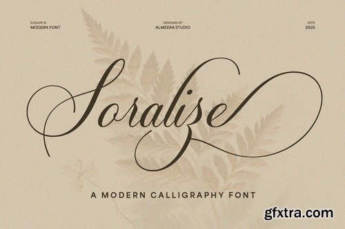 Soralize A Modern Calligraphy Font
