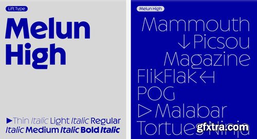 Melun Font Family 26xOTF Melun Font Family 26xOTF