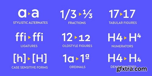 MyFonts - Gravita Font Family 36xOTF