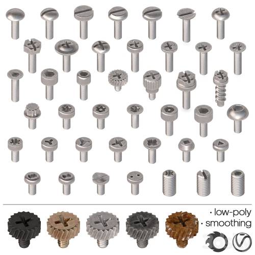 '3dsky Pro - Screws, bolts - Set-2' '3dsky Pro - Screws, bolts - Set-2'