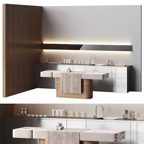 '3dsky Pro - Modern spa with massage couch' '3dsky Pro - Modern spa with massage couch'