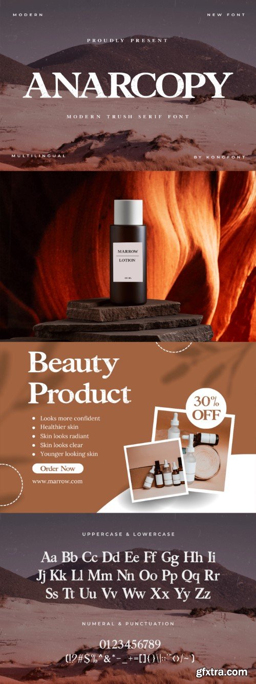 Creativemarket - Anarcopy – Modern Trash Serif Font