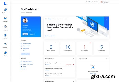 Lagom WHMCS Client Theme By RSStudio V2.3.5 Nulled