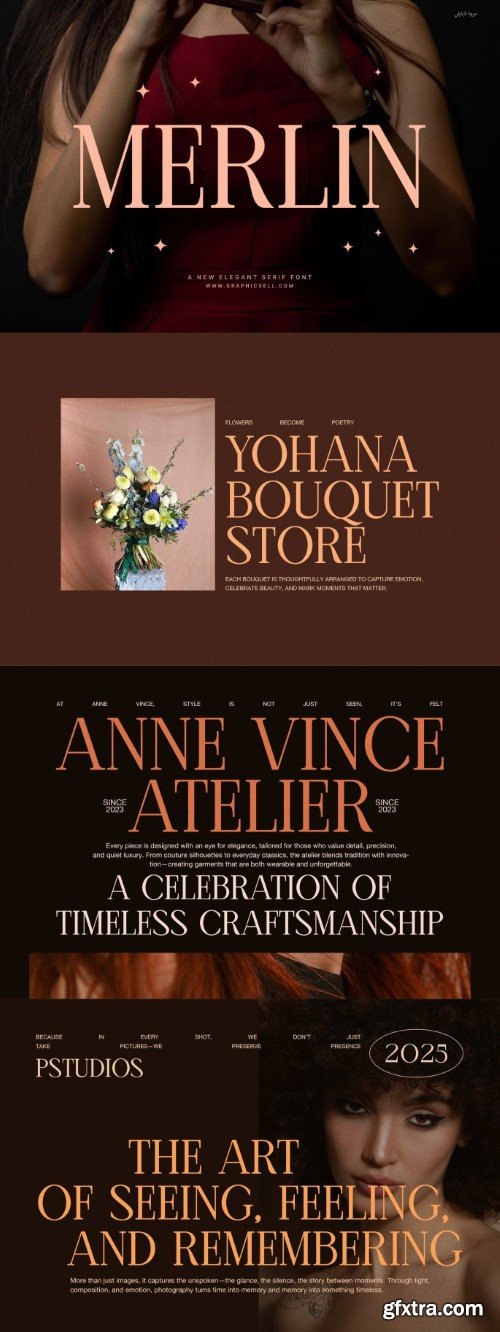 Merlin Elegant Serif Font