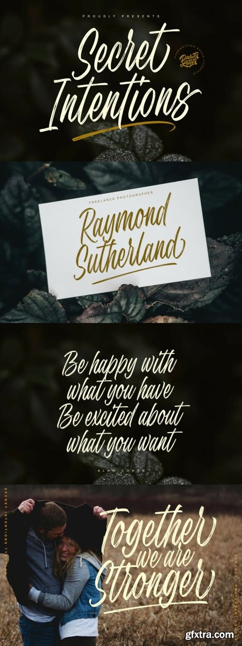 Secret Intentions Font