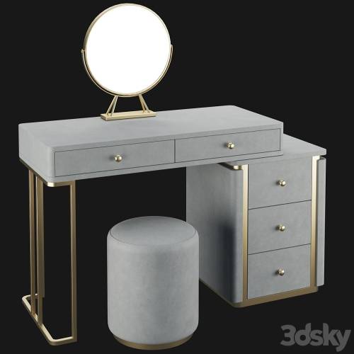 '3dsky Pro - Homary Makeup Vanity Set Retracted' '3dsky Pro - Homary Makeup Vanity Set Retracted'