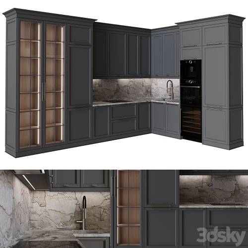 '3dsky Pro - Kitchen in neoclassical style 56' '3dsky Pro - Kitchen in neoclassical style 56'