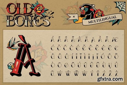 CreativeMarket - Oldbones Font
