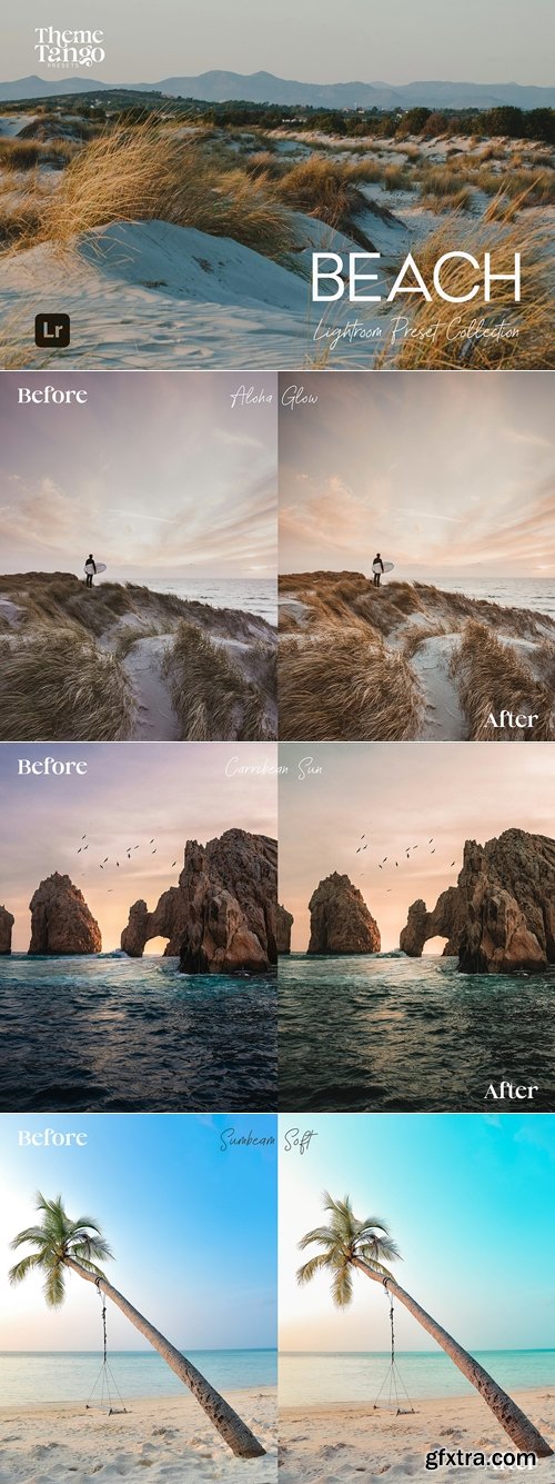 CreativeMarket - 15 Beach Bliss Lightroom Presets 291169638