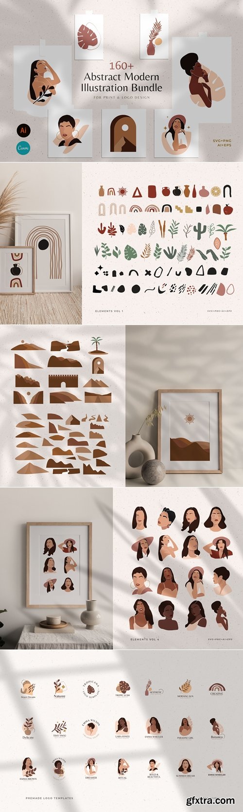 CreativeMarket - Abstract Modern Illustration Bundle 5683256