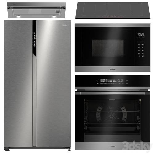 '3dsky Pro - Set of kitchen appliances Haier 2' '3dsky Pro - Set of kitchen appliances Haier 2'