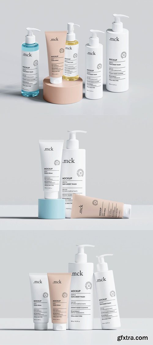 Cosmetic Branding PSD Mockup Templates