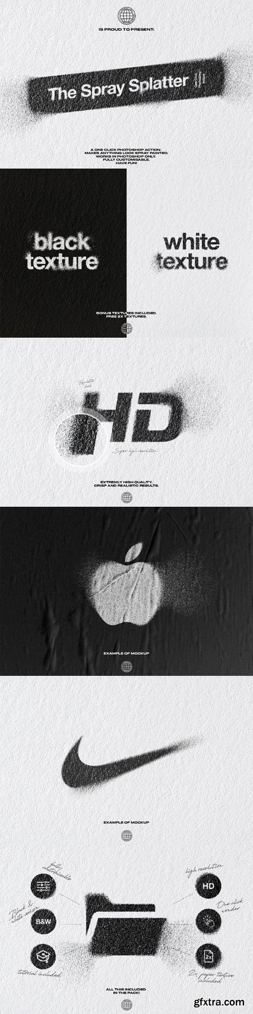 The Spray Splatter - Photoshop Action