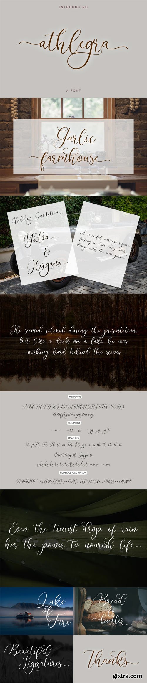 Athlegra - Modern Script Font