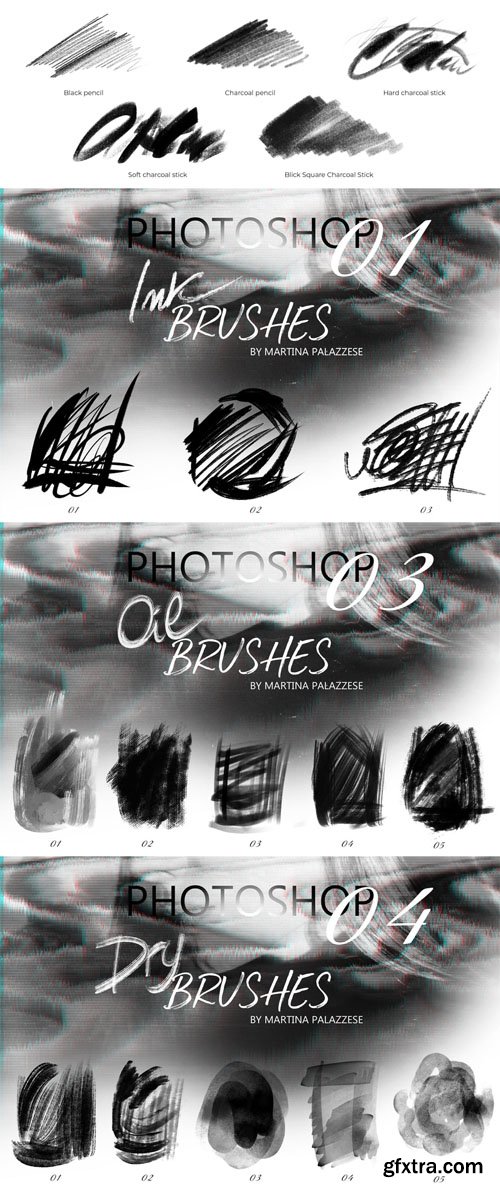 25+ Pencil Photoshop Brushes for Painting