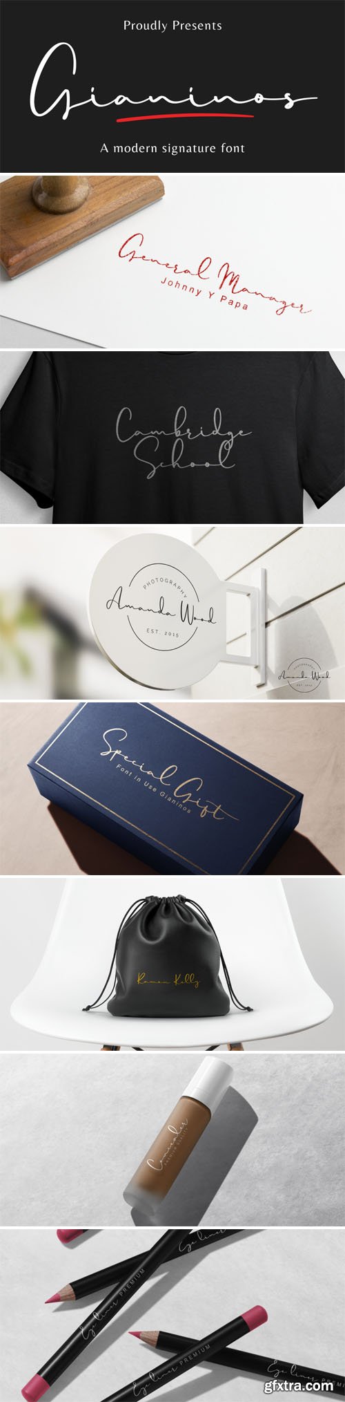 Gianinos - Modern Signature Font
