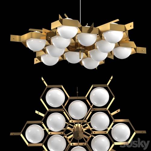 '3dsky Pro - Esagono chandelier' '3dsky Pro - Esagono chandelier'