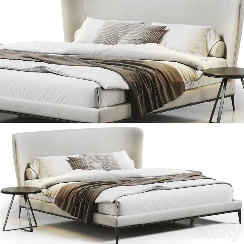 '3dsky Pro - Poliform Gentleman Bed' '3dsky Pro - Poliform Gentleman Bed'