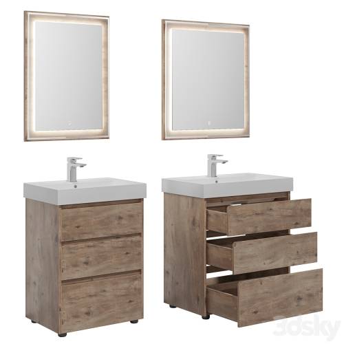'3dsky Pro - Nova Lite 60/75/85 3 drawers (rustic oak)' '3dsky Pro - Nova Lite 60/75/85 3 drawers (rustic oak)'