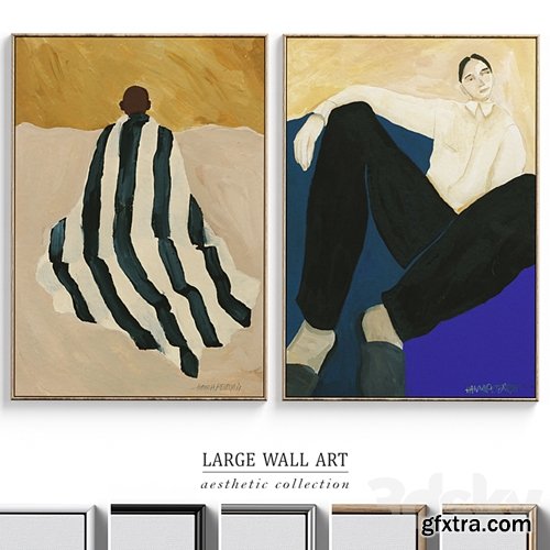 3dsky Pro - Abstract Human Figure Wall Art C-388