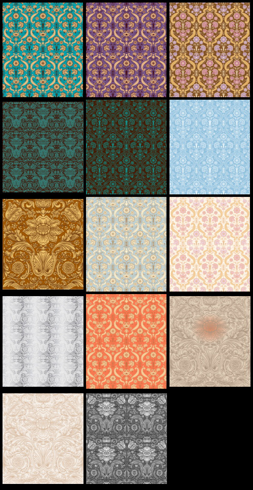 Classic Ornamental Seamless Patterns 48xEPS