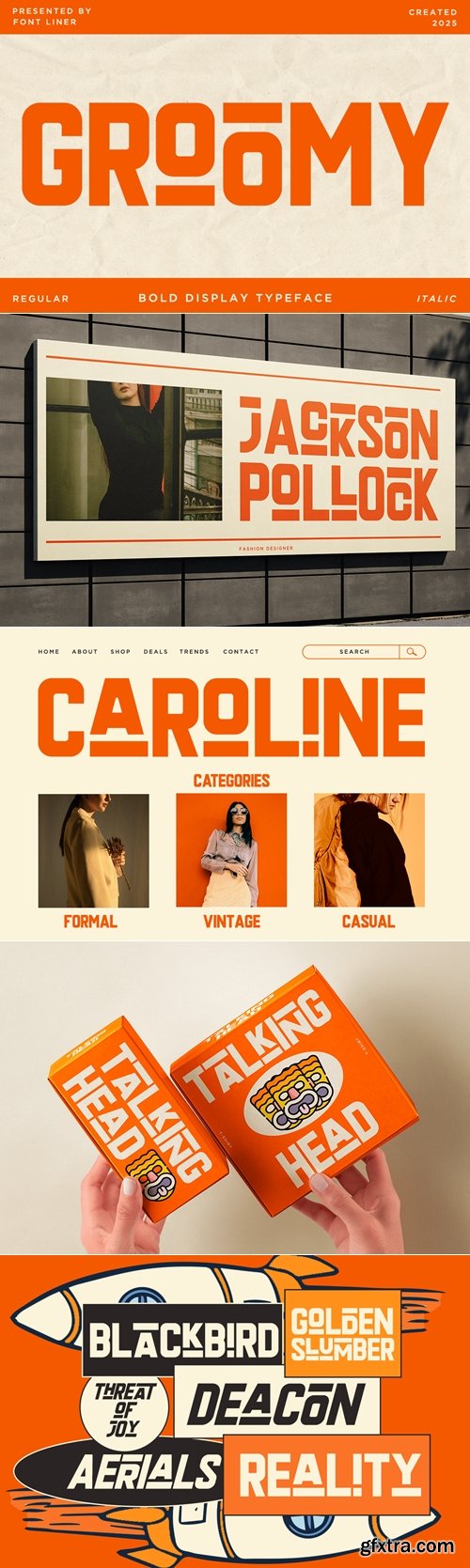 CreativeMarket - Groomy - Bold Display Font 291544138