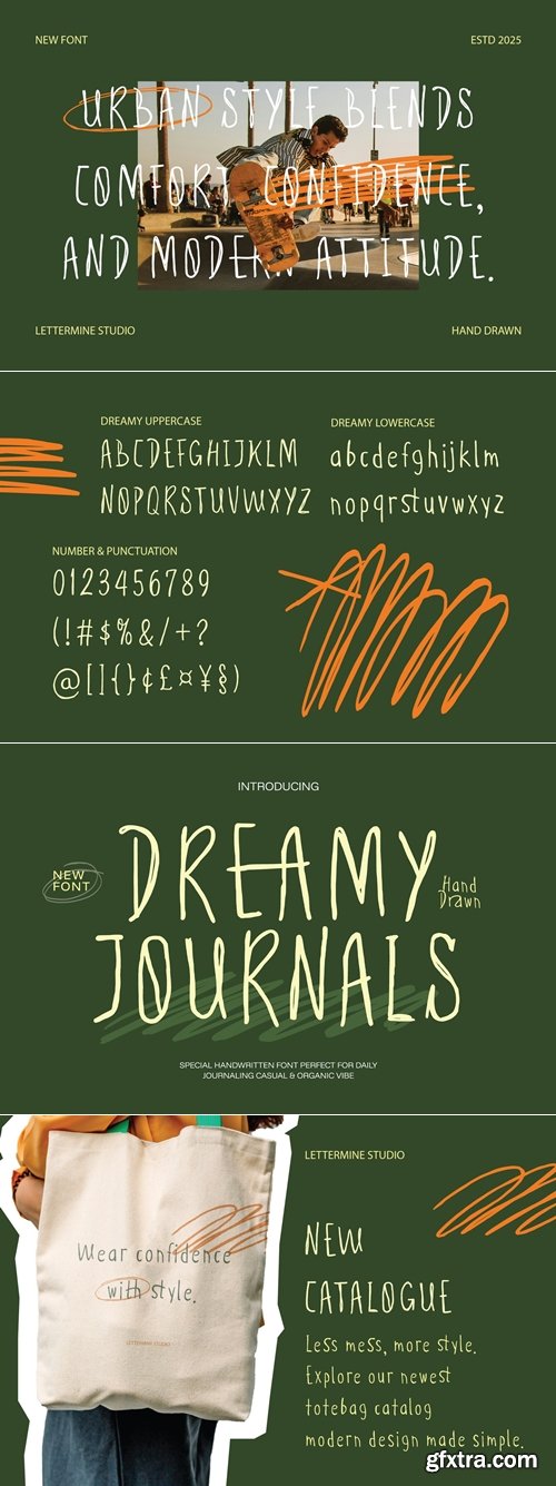 CreativeMarket - Dreamy journals - Casual Handwritten 291595719