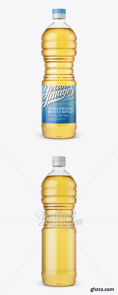 YellowImages - Plastic Sunflower Oil Bottle Mockup 13095