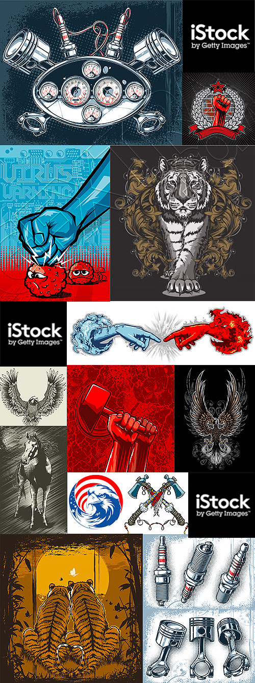 Powerful T-Shirt Designs 38xEPS