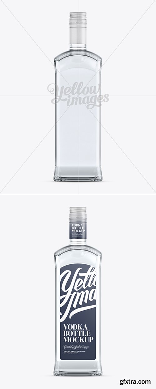 YellowImages - Glass Vodka Bottle Mockup 11579