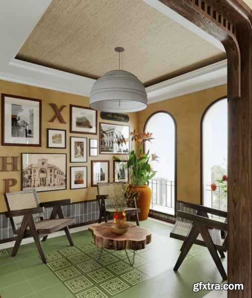 3D Interior Scene 03