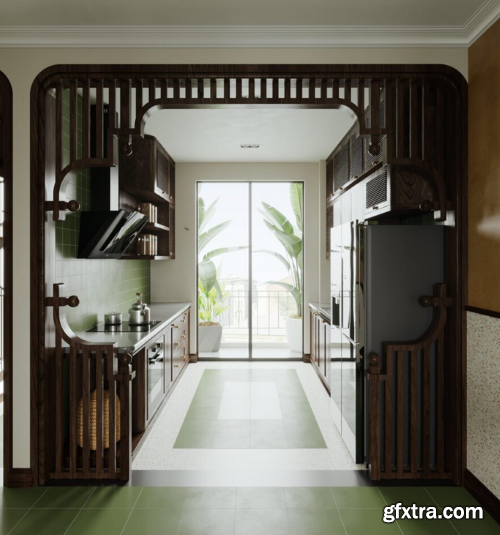 3D Interior Scene 03