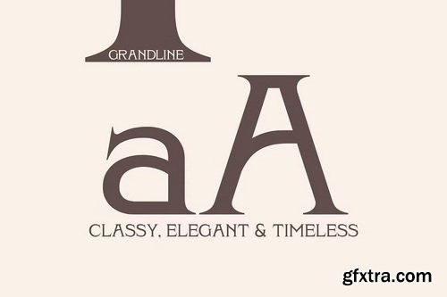 CreativeMarket - Grandline Classy Luxury Typeface