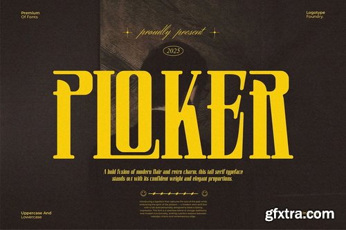 CreativeMarket - Ploker Modern Retro Condensed Serif