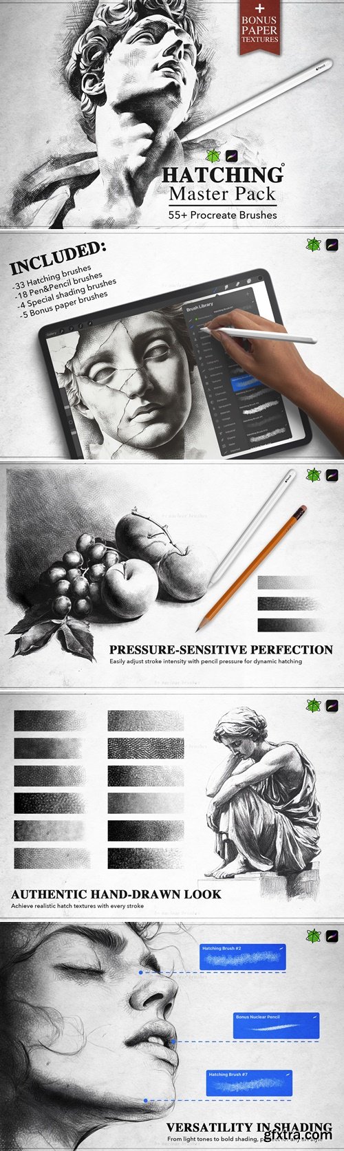 Gumroad - Hatching Procreate Brushes