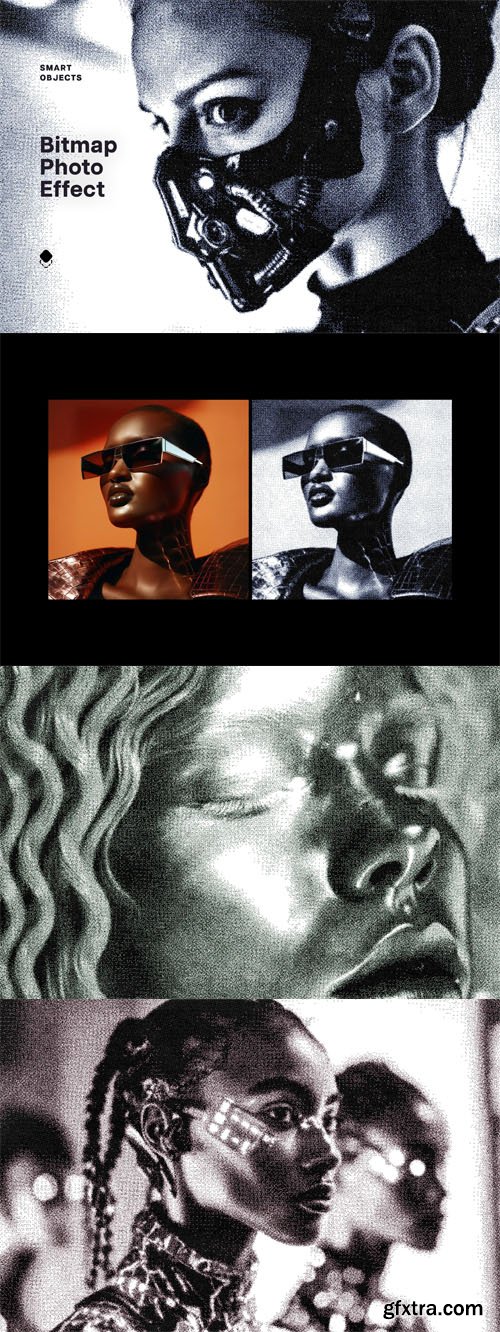 Bitmap Dithering Photo Effect for Photoshop